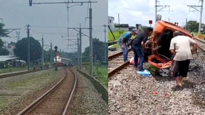 Kecelakaan KA Bangunkarta di perlintasan Brambanan-Maguwo, KAI Daop 6 Yogyakarta sampaikan duka dan imbauan keselamatan. (Sumber: Istimewa)