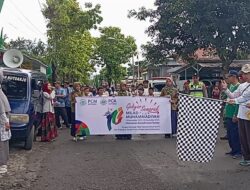 Peringati Milad ke-113 Muhammadiyah, PCM Kutoarjo Gelar Pawai Ta’aruf dan Jalan Sehat
