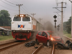 Tiga Pengendara Motor Tewas dalam Kecelakaan Kereta Prambanan, Mobil dan Dua Motor Tertemper KA Bangunkarta