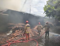 Kebakaran Pabrik Furniture di Jetis Bantul, Kerugian Capai Rp45 Juta