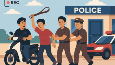 Video Pemotor Ayunkan Gesper di Parangtritis Viral, Polisi Turun Tangan Tangkap Dua Remaja
