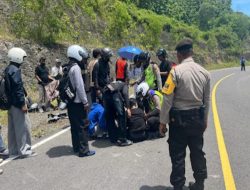 Peserta Touring Melebar di Tikungan JJLS Tepus, Tabrakan Tewaskan Warga Wonosari