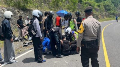 Peserta Touring Melebar di Tikungan JJLS Tepus, Tabrakan Tewaskan Warga Wonosari
