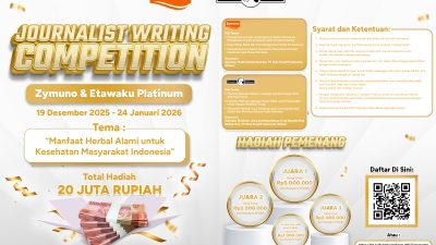 Daftar Journalist Writing Competition 2025 PT Etos Kreatif Indonesia, Hadiah Total 20 Juta!
