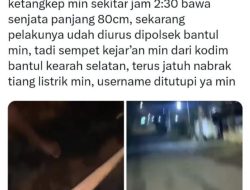 Viral Kejar-kejaran Warga dengan Dua Remaja Bersenjata Tajam di Bantul, Polisi Amankan Celurit 80 Sentimeter