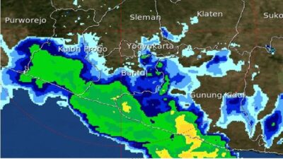Cuaca Yogyakarta Hari Minggu, 18 Januari 2026 Diperkirakan Terjadi Hujan Deras dan Angin Kencang, BMKG Imbau Warga Waspada