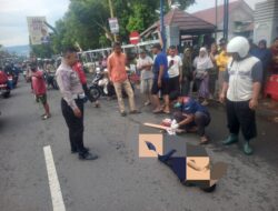 Senggol Motor yang Keluar Mendadak dari Pasar Imogiri, Mahasiswa Asal Wonosobo Terjungkal dan Alami Patah Kaki