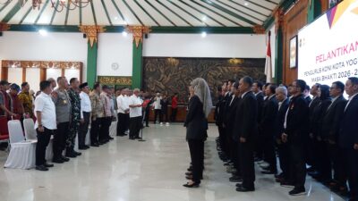 Pengurus KONI Yogyakarta Resmi Dilantik, Wali Kota: Prestasi Olahraga Harus Meningkat