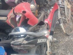 Dihantam Honda Vario dari Belakang, Pengendara Honda Supra Terjungkal di Jalan Jogja–Wates Bantul
