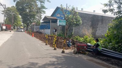 Guna Peningkatan Pelayanan, PDAM Tirta Sembada Sleman Pasang Pipa Jaringan Baru Sepanjang 827 Meter