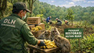 Darurat Serangan Monyet di Gunungkidul, Pemerintah Kucurkan Dana Rp160 Juta: Dari Pisang hingga Restorasi Hutan Buah