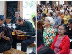 Perayaan Paskah Lansia Gereja Santo Yakobus Bantul Diiringi Musik Keroncong eSTe YeKaBe
