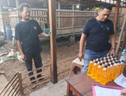 Polres Bantul Sita Ratusan Botol Miras Ilegal dalam Razia Besar di Sewon