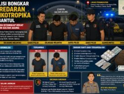 Polisi Bongkar Peredaran Psikotropika di Bantul, Dua Pria Ditangkap Dekat Stadion Sultan Agung