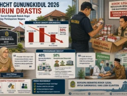 DBHCHT Gunungkidul 2026 Turun Drastis, BKAD Soroti Dampak Rokok Ilegal