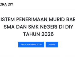 Link Daftar TKAD Jogja 2026 untuk Pendaftar Luar Kota, Ujian Mulai Kapan?