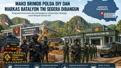 Mako Brimob dan Markas Batalyon TNI di Gunungkidul Masih Menunggu Izin Sultan Ground
