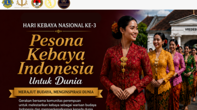 Kebaya Kembali Digaungkan sebagai Identitas Budaya Bangsa dalam Peringatan Hari Kebaya Nasional 2026